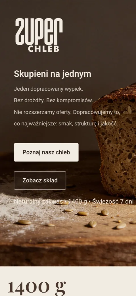 zuperchleb.pl na telefonie